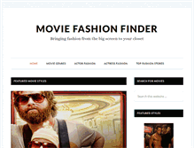 Tablet Screenshot of moviefashionfinder.com